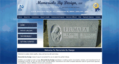 Desktop Screenshot of memorialsbydesign.com