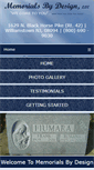 Mobile Screenshot of memorialsbydesign.com